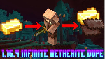 Minecraft Bedrock 1.16.4 Multiplayer Netherite Duplication Glitch! (Only 1 Gold Ingot Needed) *NEW*