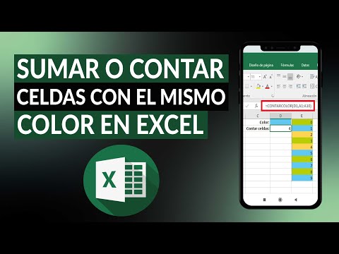 Cómo sumar o contar celdas con el mismo color en EXCEL - Fácil y rápido