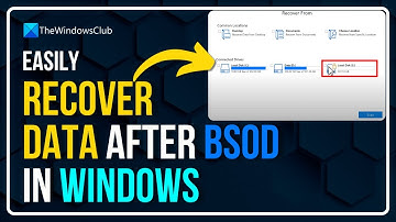 How to Recover Data after Blue Screen of Death in Windows