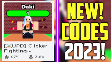 FUTURE CODES!! | *NEW* ROBLOX CLICKER FIGHTING SIMULATOR CODES 2023! (UPD)