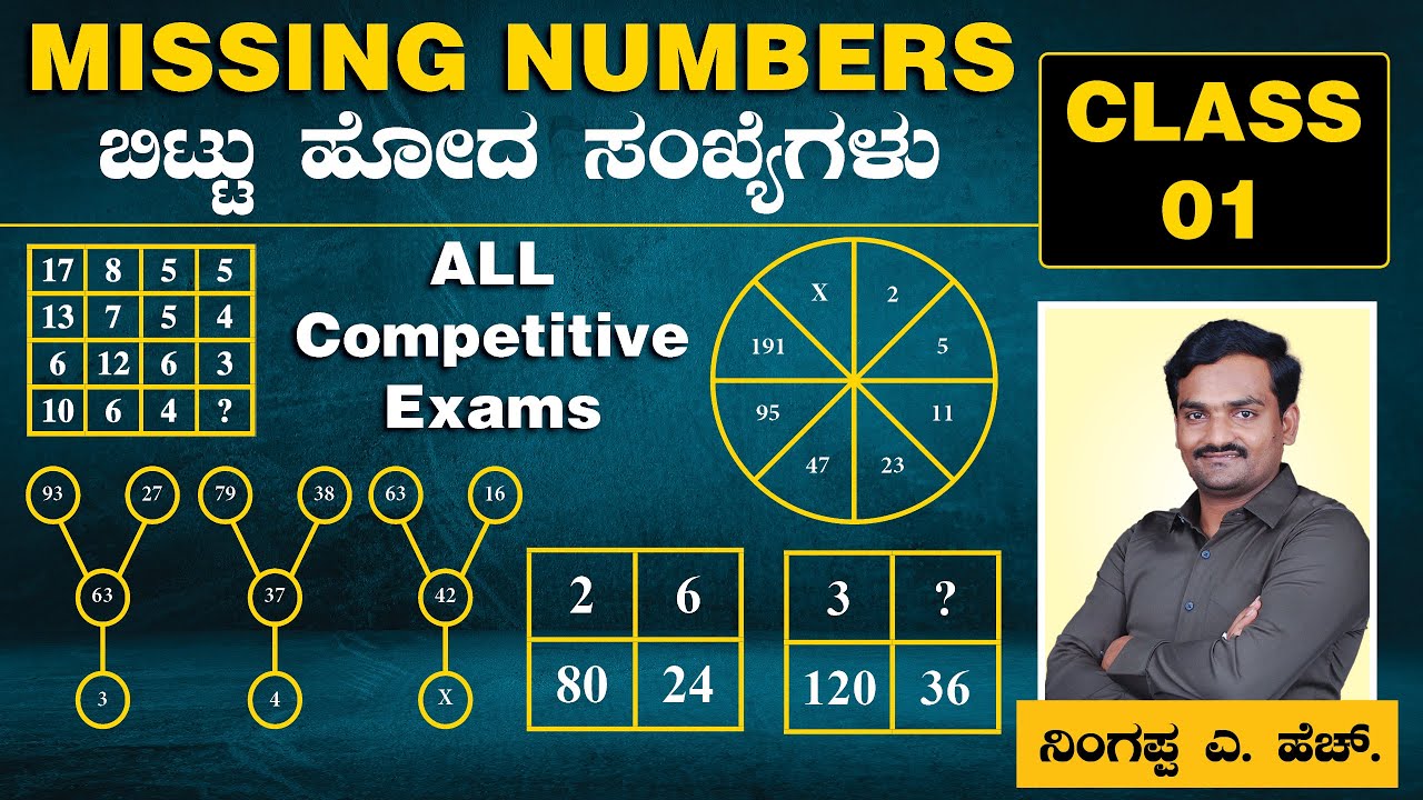 Missing Number Trick | Best Trick For Missing Number | Ningappa A.H | #mentalability  #maths
