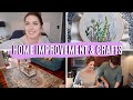 DAY IN THE LIFE AT HOME: Home Projects, Embroidery & Self Care