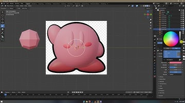 How to Model Kirby in Blender | BLENDER 4.5.1