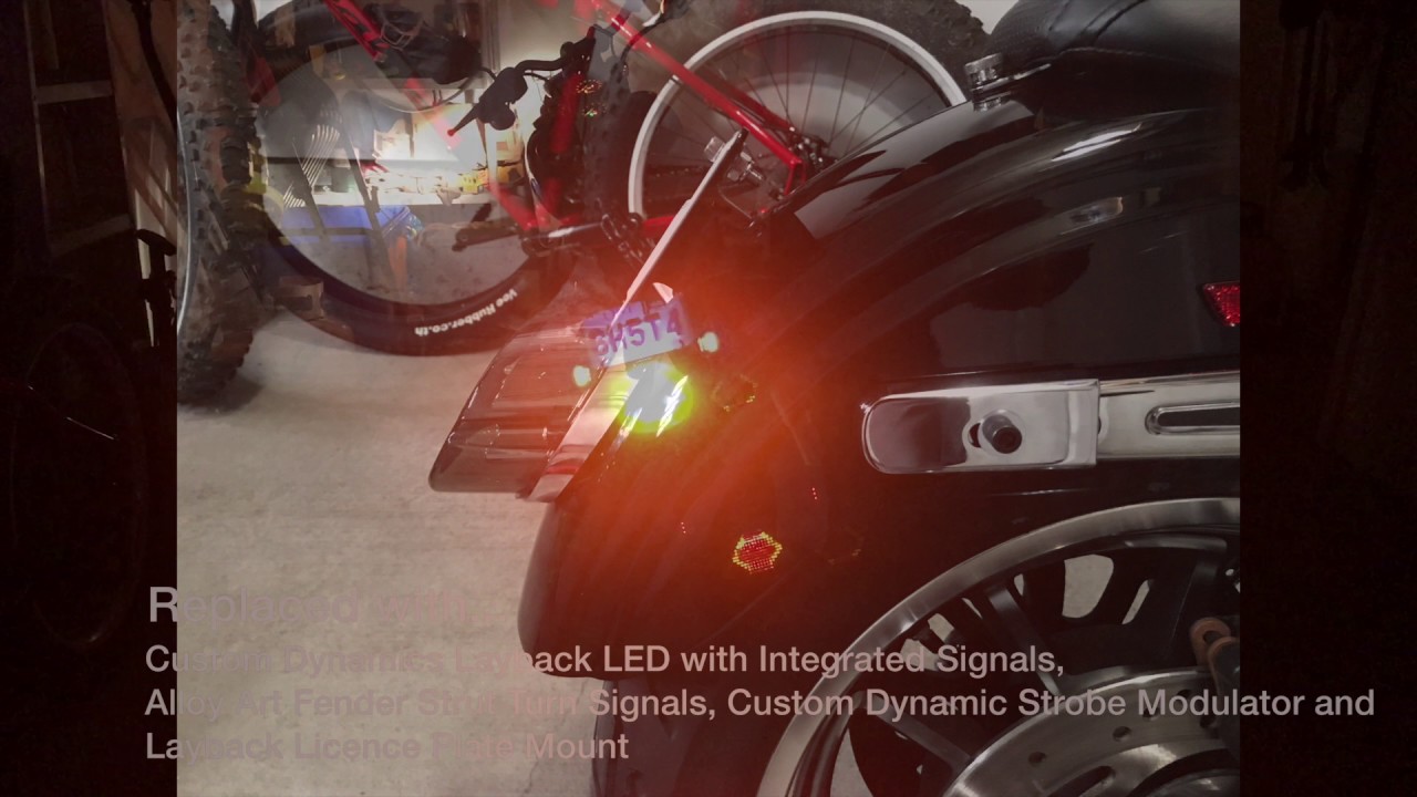 Rear lighting upgrade on 2015 Dyna Low Rider