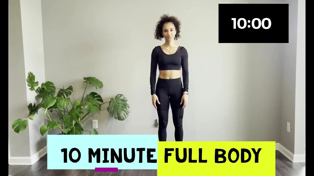 10 Minute Full Body Strength And Toning Workout At Home (No Equipment ...
