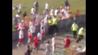 Valletta V Hibernian Malta Seat Throwing Action