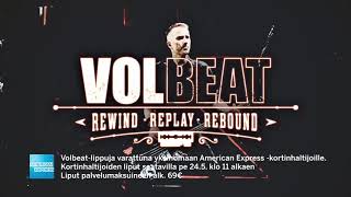 Volbeat 27.11.2019 - Amex kortinhaltijoille varattu lippuja konserttiin!