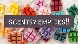 SCENTSY EMPTIES! Wax I&#39;ve Used Up + Warm Reviews of New Bars