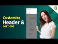 How to Customize Header and Section in Shopify
