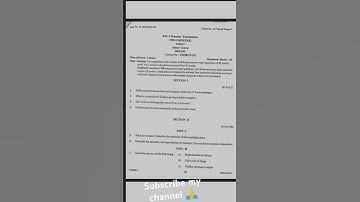 B.S.C Semester 1st (Minor) Botany question paper jammu university #2024 #exam #ytshort