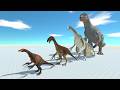 Can Dinosaurs, Gorilla and Titanoboa Defeat the Rising Therizinosaurus Levels in ARBS
