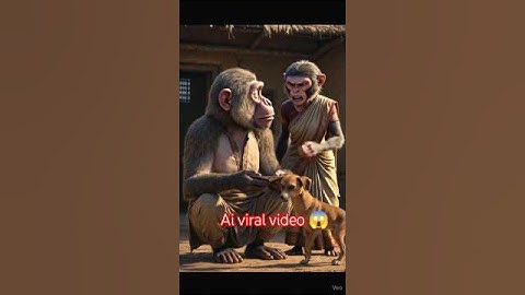 “कोई नहीं मान रहा कि ये AI है! बंदर ने ऐसे सेब खाया कि लोग दंग रह गए!” #viral #ai Shorts 2025