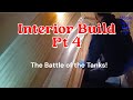Sharpie 23ft Trailer Sailboat Interior Build Pt.4 | The Battle of the Tanks!