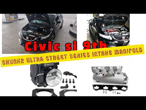 Civic si 9th Skunk2 Racing Ultra Series Intake Manifolds conversion and e85 ethanol 230hp