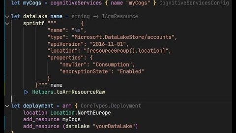 Working with raw JSON ARM resources with Farmer