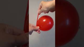 Как завязать воздушный шарик без нитки #какзавязатьшарик #howtotieaballoon #tutorial