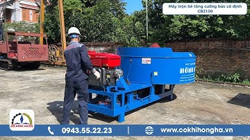 Kiểm tra và xuất xưởng máy trộn bê tông cưỡng bức cố định CB2100 đi Tri Tôn - An Giang