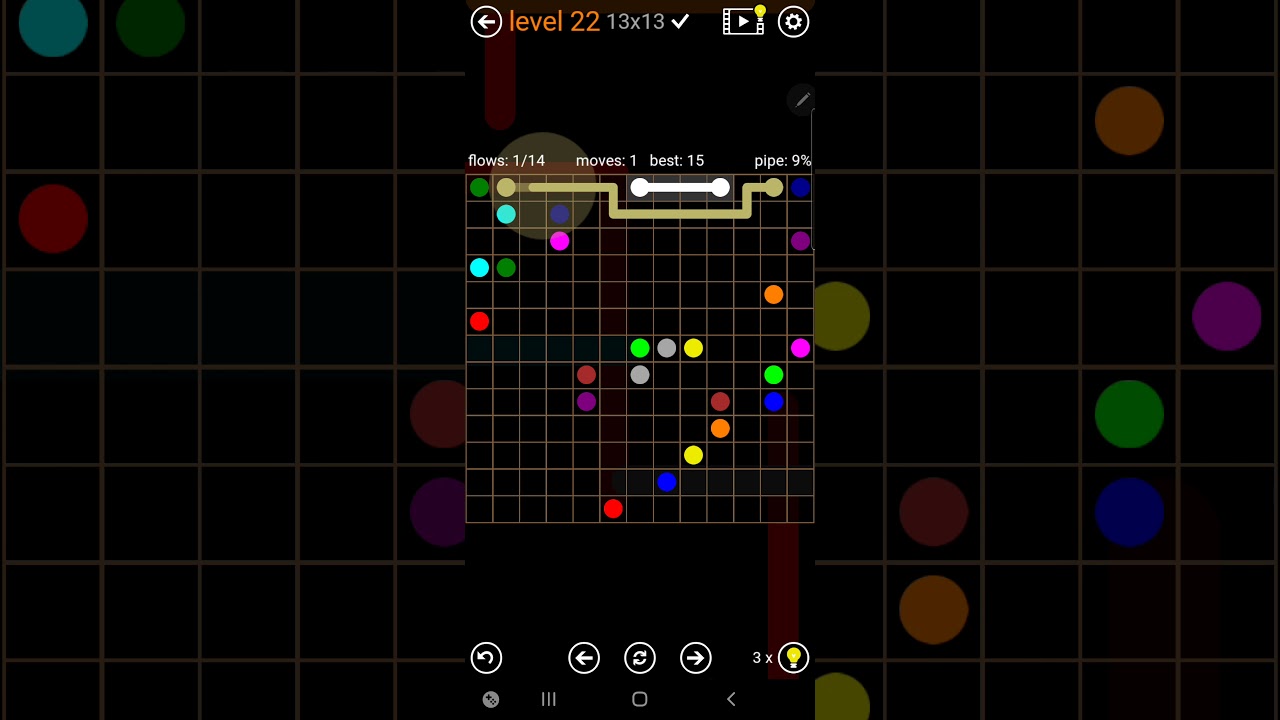 How To Solve Flow Free Jumbo Pack Level 22 13x13 Harder Board Walk Through Solution Walkthrough