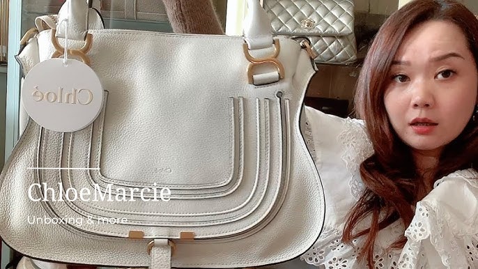 What's in my Bag + Chloé 'Small Marcie' Leather Crossbody Bag Review -  Crystalin Marie