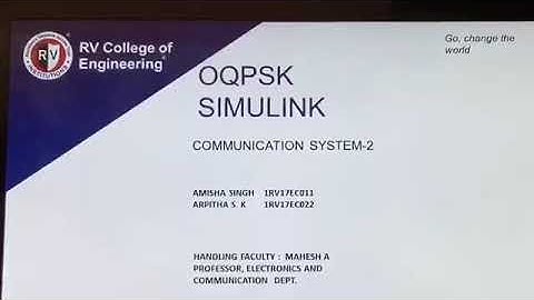 OQPSK SIMULINK IMPLEMENTATION