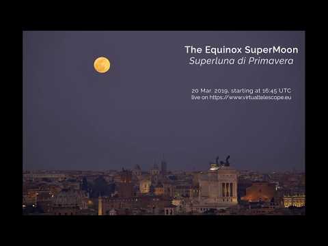 The 2019 Equinox Supermoon: online observation – 20 Mar. 2019