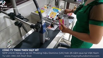 Máy in date tem nhãn tự động | Máy in date tự động | Máy in date công nghiệp Domino | LH: 0902259421