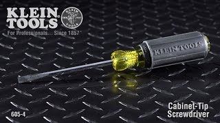 1/4'' Cabinet Tip Screwdriver 4'' Shank