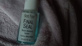 Ben nye final seal matte makeup sealer (body paint review)