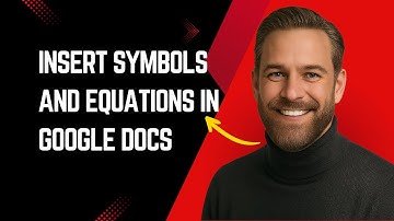 How to Add Math Symbols, Greek Letters & Equations in Google Docs (Easy Step-by-Step Tutorial)