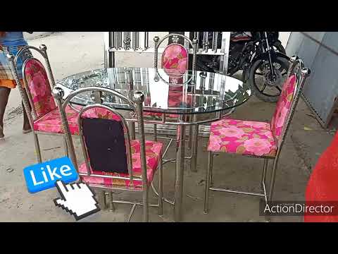 how to make stainless steel design dining tablel 