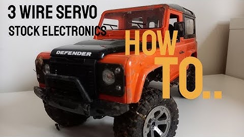 3 WIRE SERVO on STOCK electronics.... FAYEE FY003-1 is the BEST small RTR trail truck.