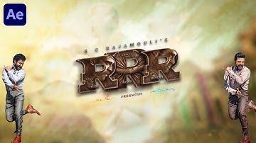 I created a motion poster with after effects tutorial | RRR motion poster tutorial