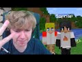 TommyInnit, Dream, GeorgeNotFound & Sapnap in Minecraft Speedrunner vs Hunter.