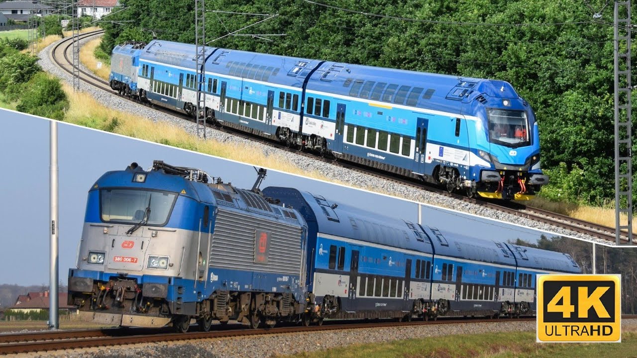 🆕⏯ push-pull Českých drah pro Moravskoslezský kraj a lokomotivy 380. VÚŽ Velim.