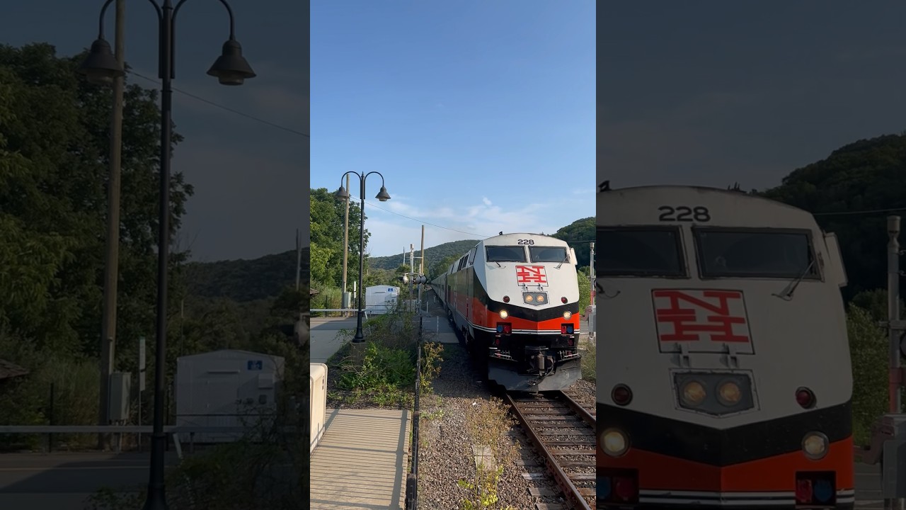 Railfanning Wassaic. Incoming train 228. Second to last express train on the Harlem for a month.