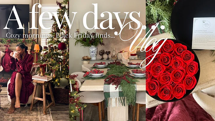 VLOG | New flowers, black Friday finds, cozy morning, Max update & more