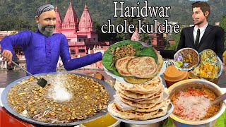 Haridwar Famous Chole Kulche Street Food Chole Kulche Hindi Kahani Moral Stories Funny Comedy Video