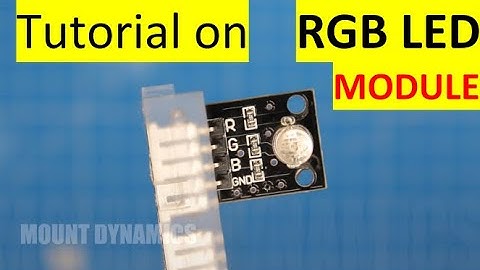 TUTORIAL ON KY016 RGB LED MODULE INTERFACING WITH ARDUINO UNO BOARD