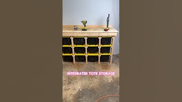 Affordable tote storage system for your workshop or garage #shorts