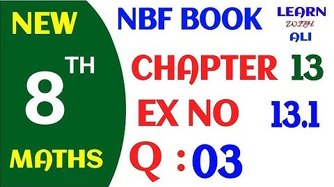 class 8 math exercise 13.1 question 3 | class 8 math nbf ex 13.1 q 3 | probability