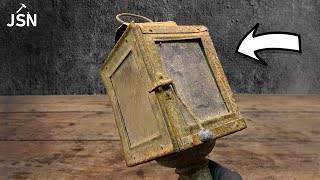 I'm restoring an antique and rusty lantern from 1880! - ASMR 4K DIY