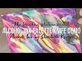 Alcohol Ink + Palette Knife Demo | Painting Technique | Elizabeth Karlson Art