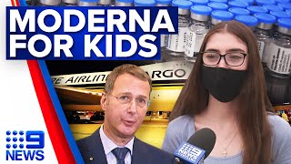 TGA approves Moderna COVID-19 vaccine for kids 12 and over | Coronavirus | 9 News Australia