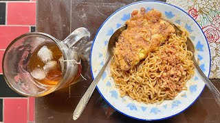 Download lagu Indonesian Homemade Lunch | Mie Goreng, Telur Dadar, Es Teh | Easy Comfort Food