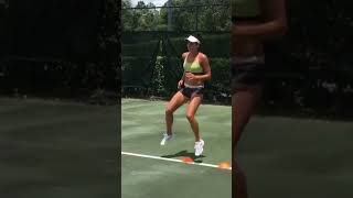Alize Lim court drill with Cones #tennis #tennisplayer #tennisgirl #alizelim