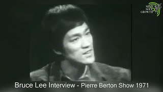Empty Your Mind Be Formless Bruce Lee Interview pierre Berton Show 1971 brucelee martialarts