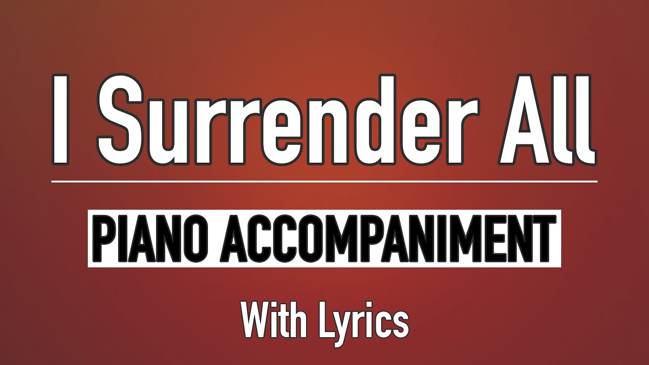 I Surrender All (Lyrics) | SDA Hymn 