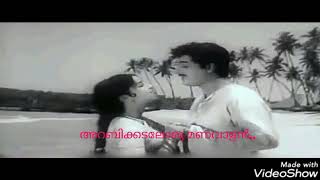 Movie: bhargaveenilayam (1964) lyrics; p bhaskaran music: ms baburaj
singer: kj yesudas & suseela.
