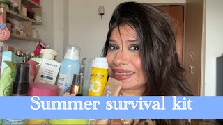My ACTUAL Summer Survival Kit ☀️🥵 Skincare, Makeup & Bodycare Essentials
