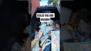 I found a Rare Wizard Of Oz VHS tape sealed and old records in the dumpster! #dumpsterdiving #movies